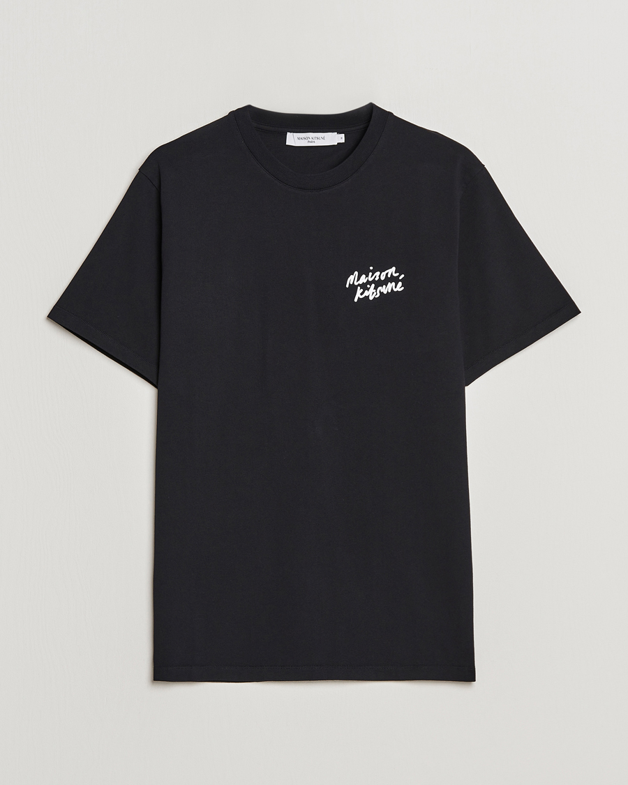Hombres | Camisetas | Maison Kitsuné | Mini Handwriting T-Shirt Black