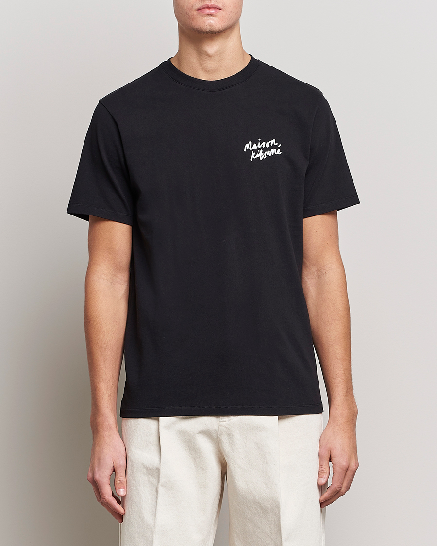 Hombres | Camisetas | Maison Kitsuné | Mini Handwriting T-Shirt Black