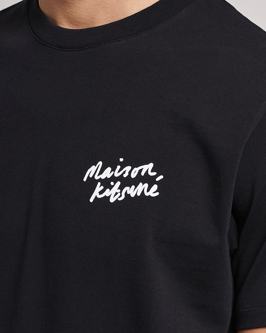 Hombres | Camisetas | Maison Kitsuné | Mini Handwriting T-Shirt Black