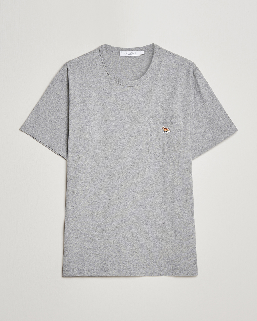 Hombres | Camisetas | Maison Kitsuné | Baby Fox Patch Tee Light Grey