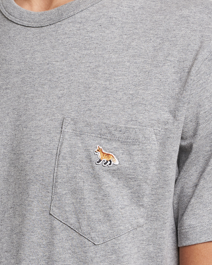 Hombres | Camisetas | Maison Kitsuné | Baby Fox Patch Tee Light Grey