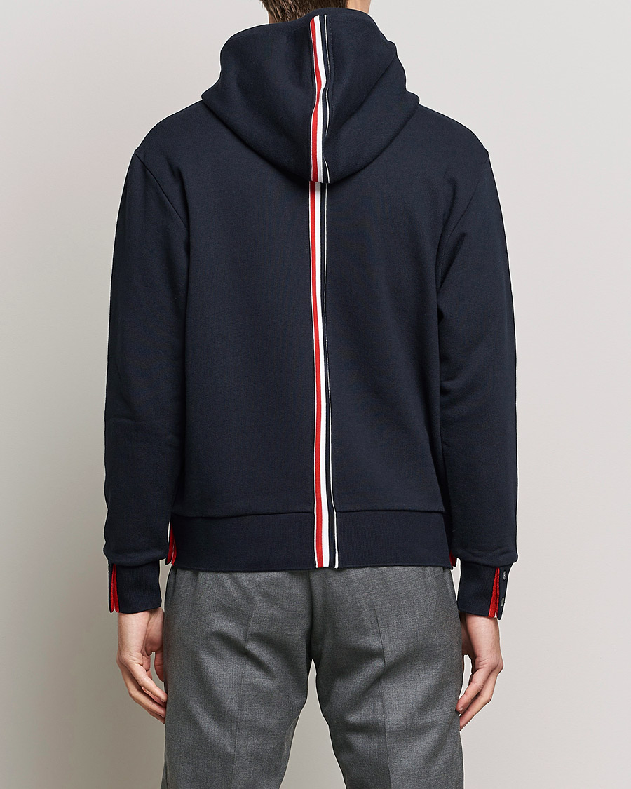Hombres | Jerséis y prendas de punto | Thom Browne | Center Back Full Zip Hoodie Navy