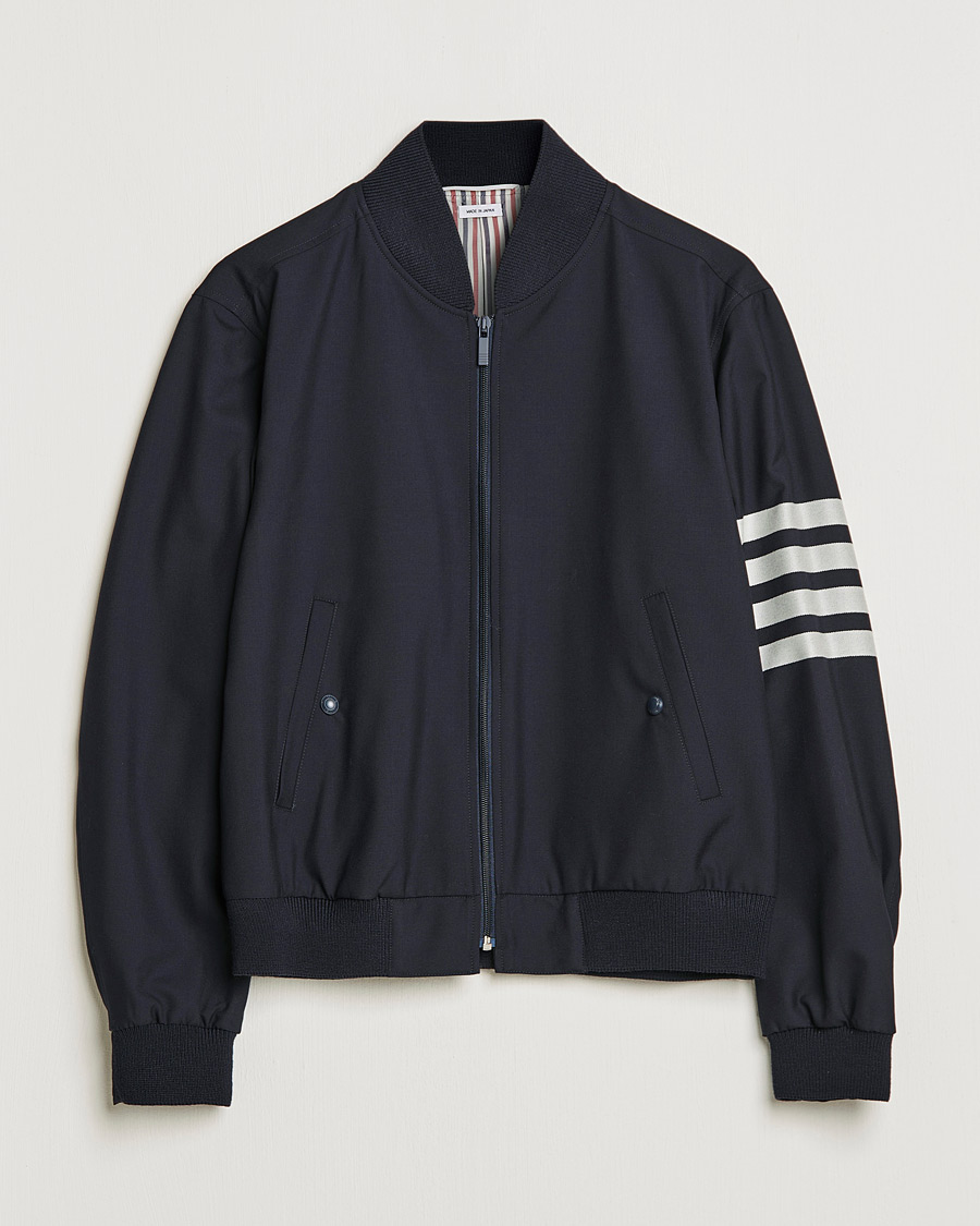 Hombres | Abrigos y chaquetas | Thom Browne | 4-Bar Blouson Jacket Navy