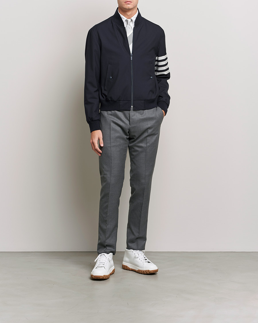 Hombres | Abrigos y chaquetas | Thom Browne | 4-Bar Blouson Jacket Navy