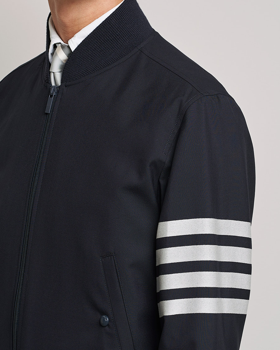 Hombres | Abrigos y chaquetas | Thom Browne | 4-Bar Blouson Jacket Navy