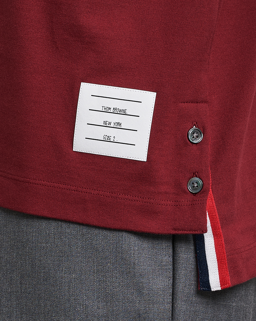 Hombres | Camisetas | Thom Browne | Jersey T-Shirt Burgundy