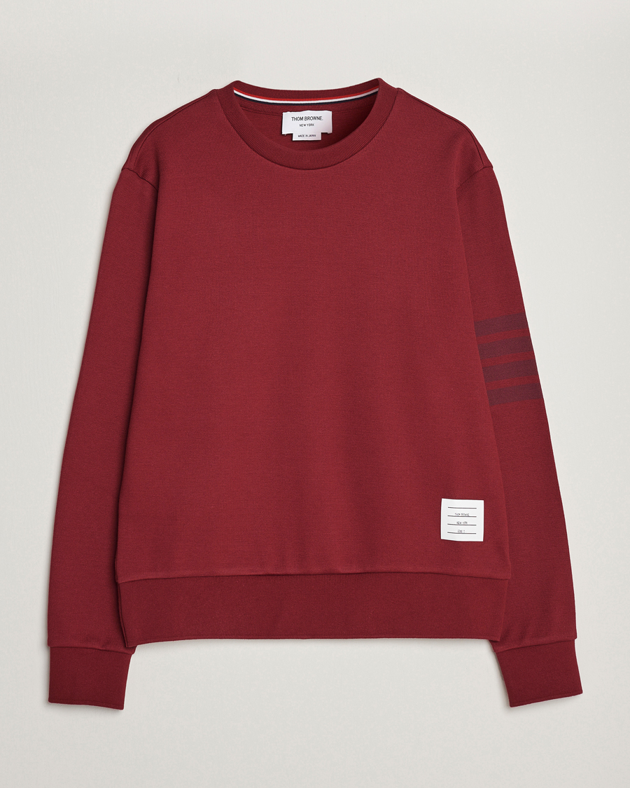 Hombres | Jerséis y prendas de punto | Thom Browne | Tonal 4 Bar Sweatshirt Burgundy