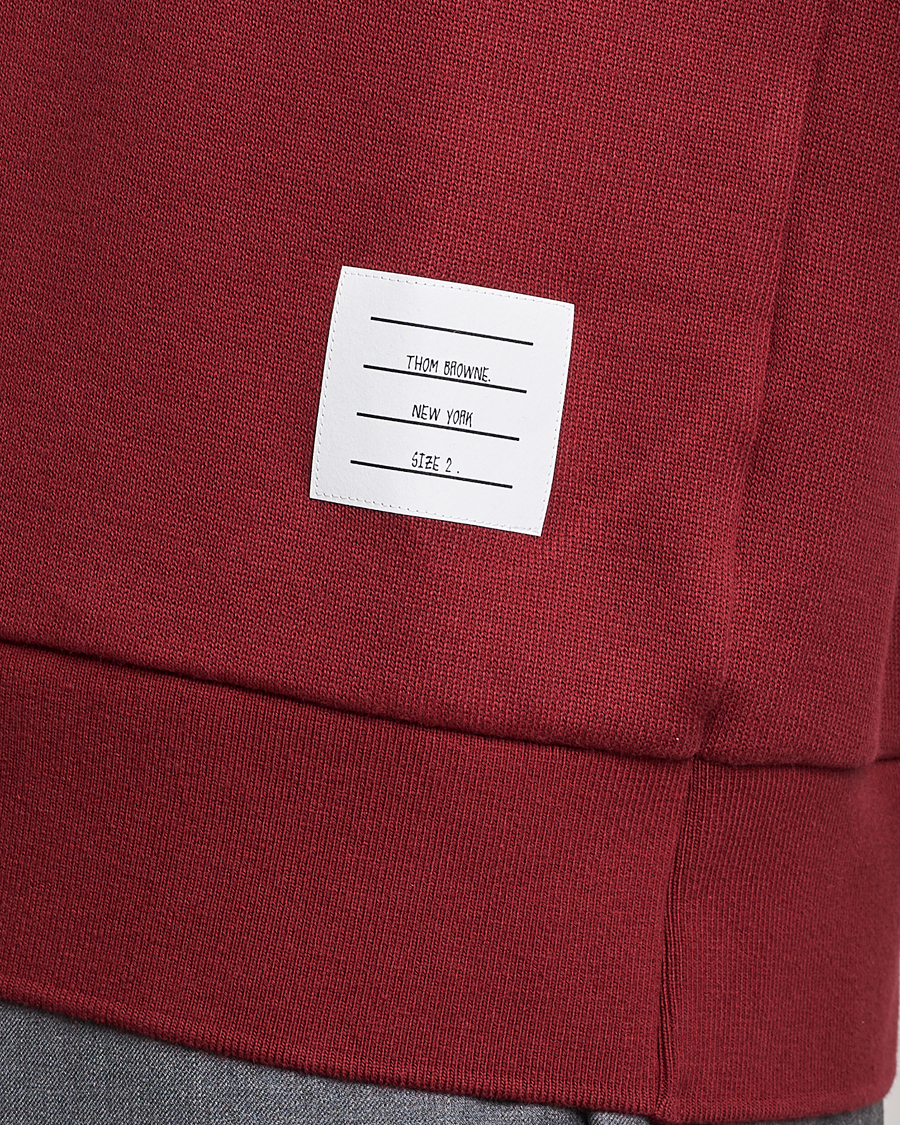 Hombres | Jerséis y prendas de punto | Thom Browne | Tonal 4 Bar Sweatshirt Burgundy