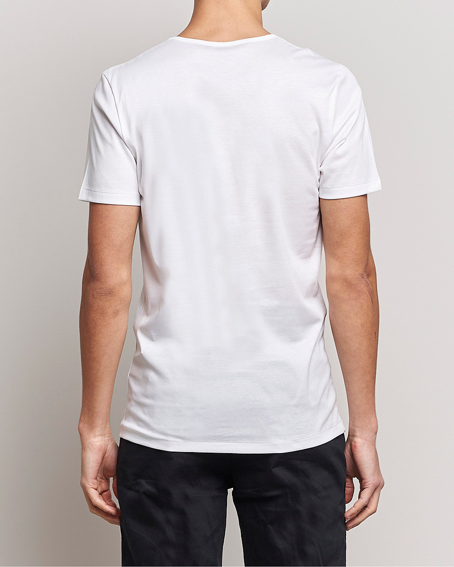 Hombres | Camisetas | Zimmerli of Switzerland | Sea Island Cotton Crew Neck T-Shirt White
