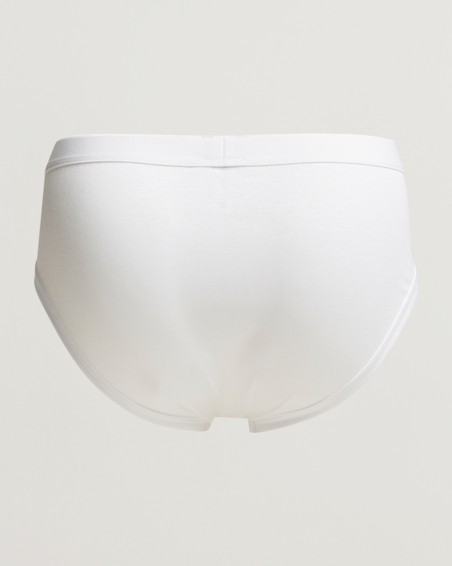 Hombres | Ropa interior y calcetines | Zimmerli of Switzerland | Sea Island Cotton Briefs White
