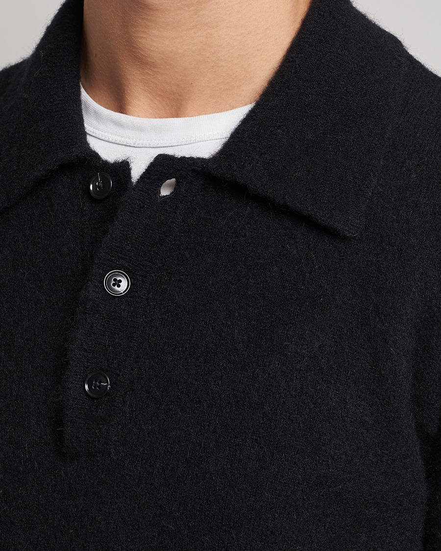 Hombres | Jerséis y prendas de punto | Tiger of Sweden | Taylen Alpacka Knitted Pique Black