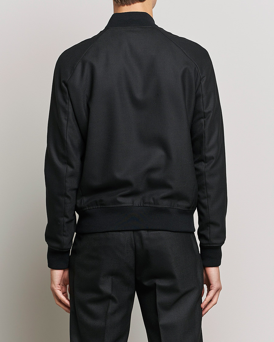 Hombres | Abrigos y chaquetas | J.Lindeberg | Thom Bomber Wool Twill Jacket Black