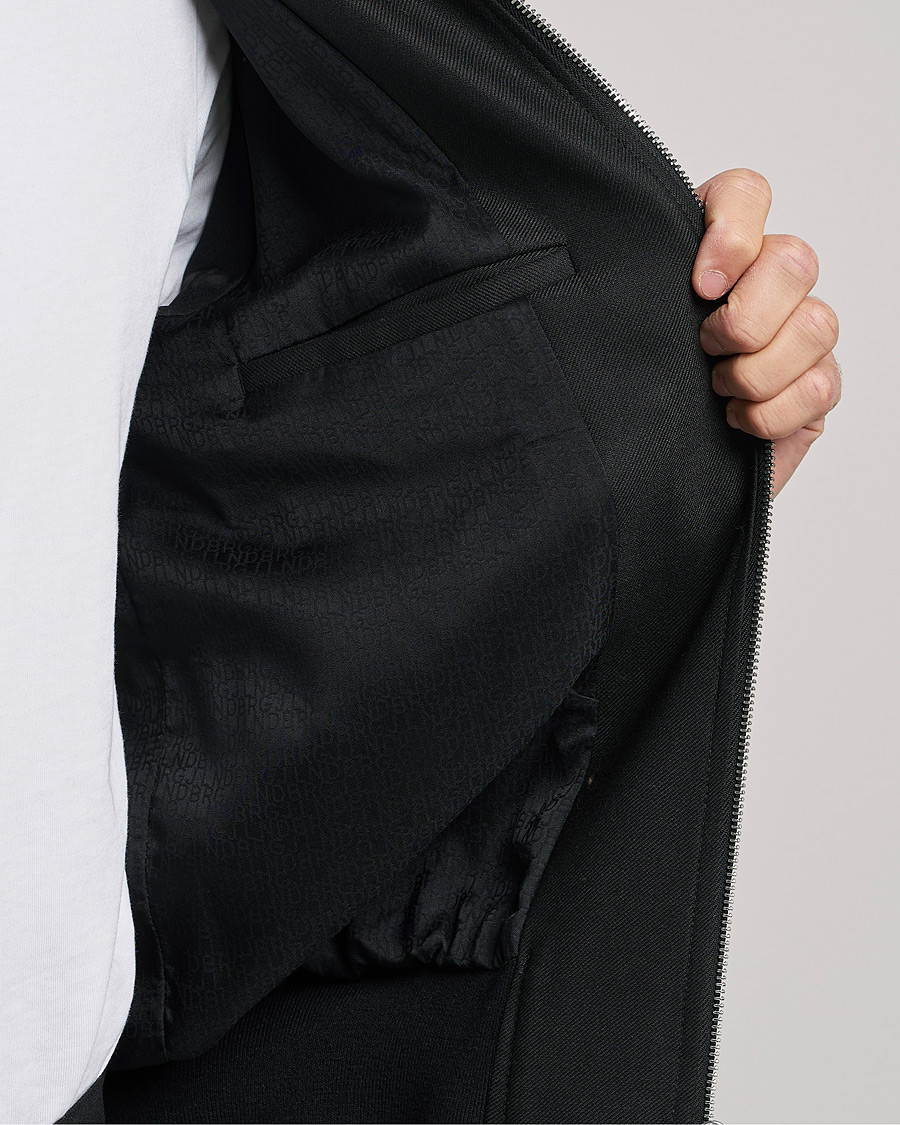 Hombres | Abrigos y chaquetas | J.Lindeberg | Thom Bomber Wool Twill Jacket Black