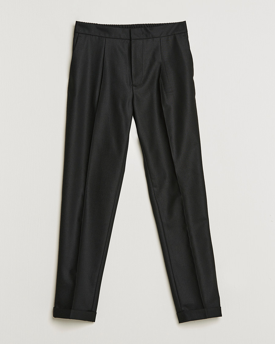 Hombres | Pantalones | J.Lindeberg | Sasha Wool Twill Pants Black