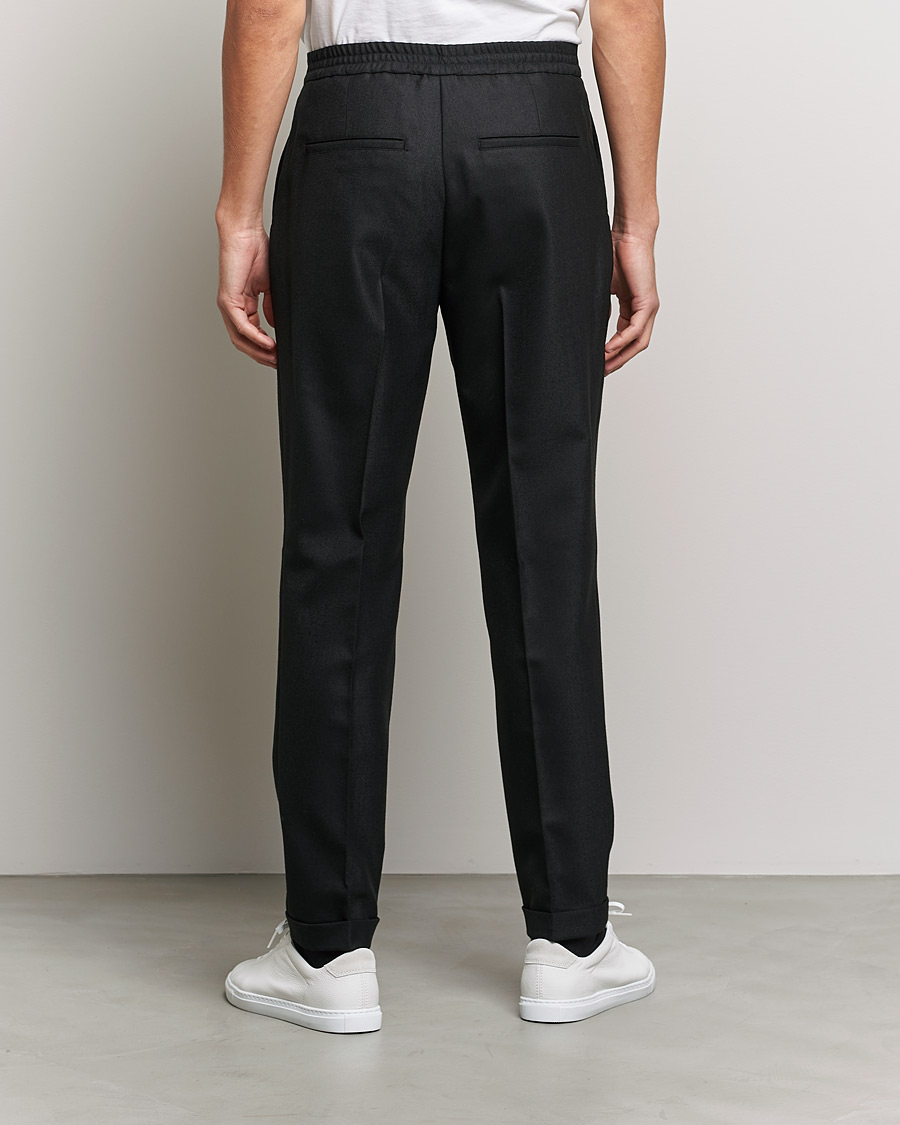 Hombres | Pantalones | J.Lindeberg | Sasha Wool Twill Pants Black