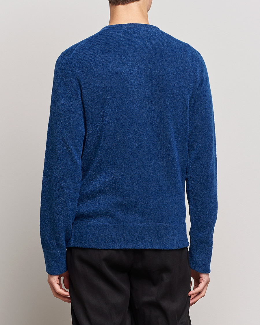 Hombres | Jerséis y prendas de punto | J.Lindeberg | Yuri Merino Logo Crew Neck Sweater Navy Peony