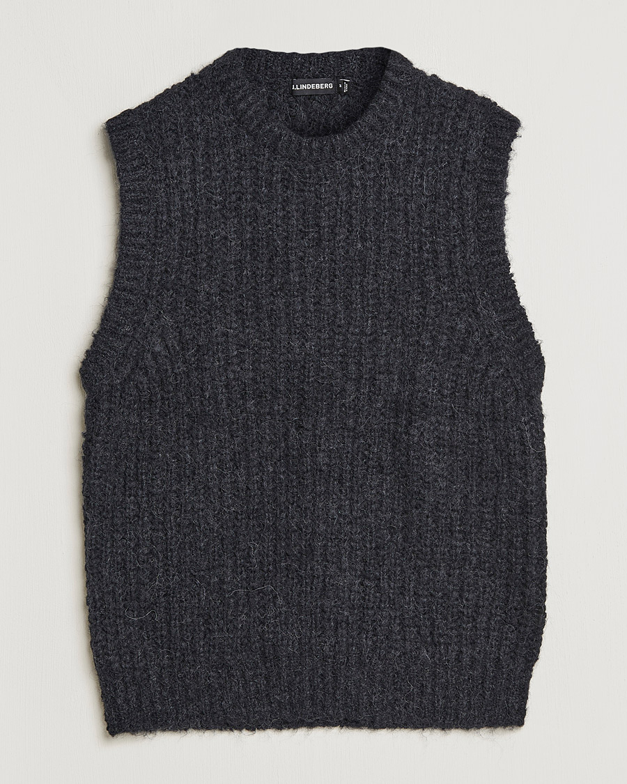 Hombres | Jerséis y prendas de punto | J.Lindeberg | Alfons Wool Slipover Black