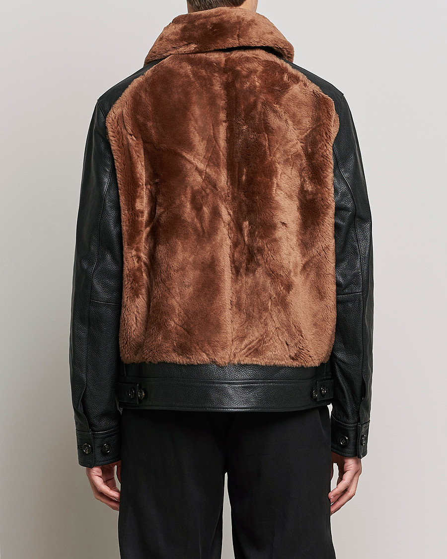Hombres | Abrigos y chaquetas | J.Lindeberg | Grizzly Sheepskin Leather Jacket Chipmunk
