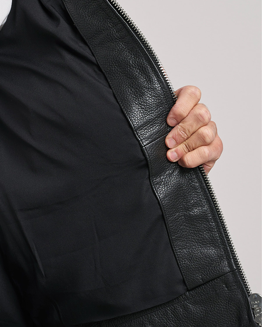 Hombres | Abrigos y chaquetas | J.Lindeberg | Grizzly Sheepskin Leather Jacket Chipmunk