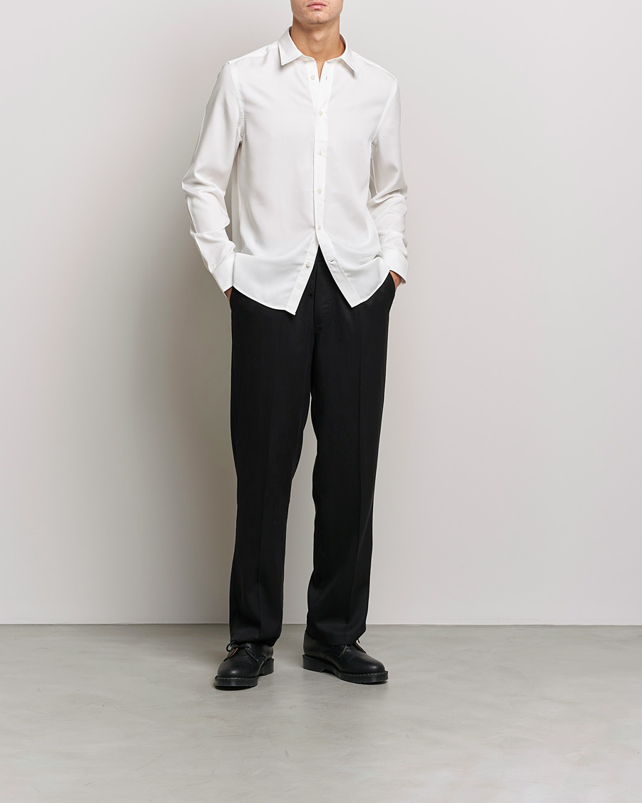 Hombres | Camisas | J.Lindeberg | Slim Fit Tencel Shirt Cloud White