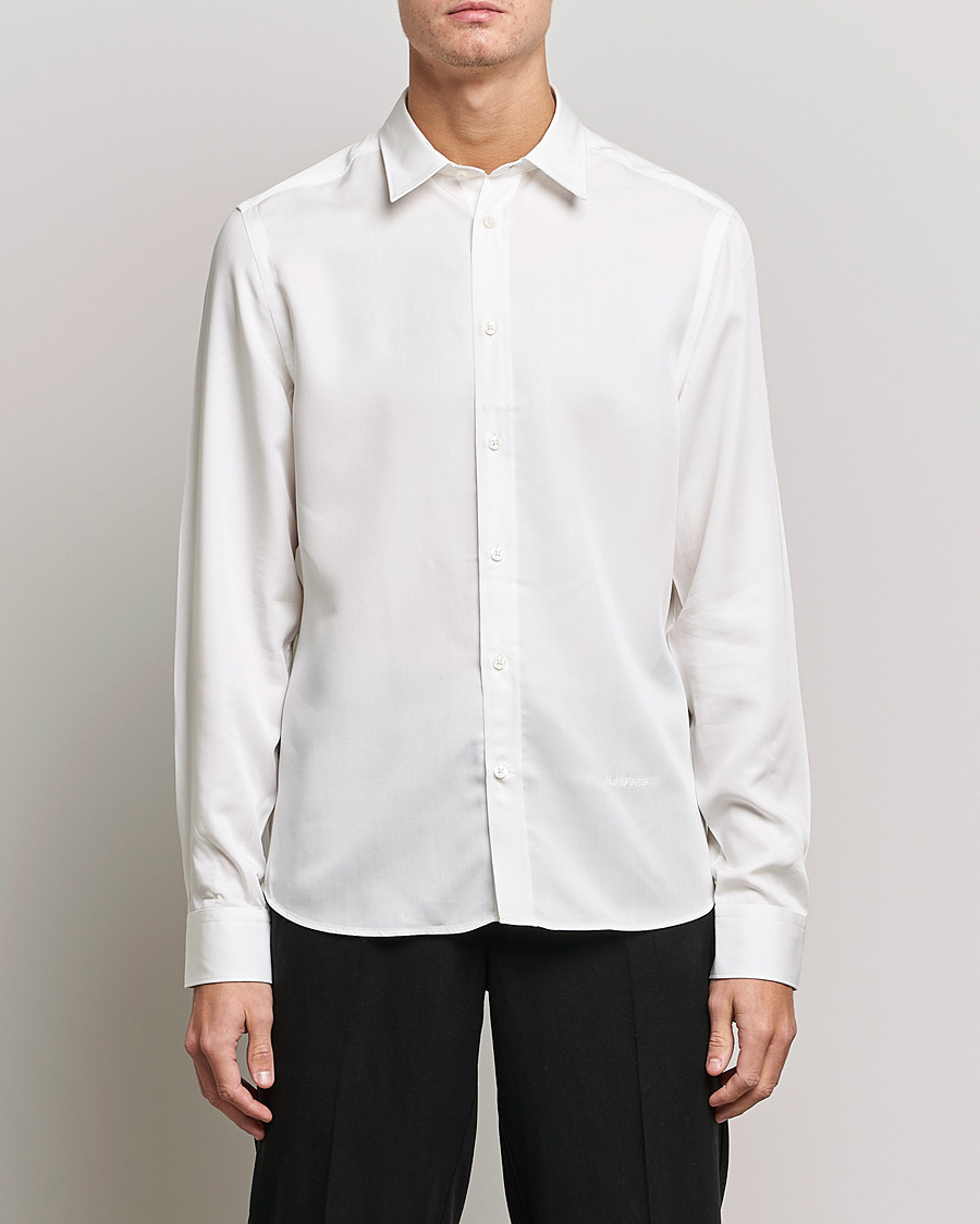 Hombres | Camisas | J.Lindeberg | Slim Fit Tencel Shirt Cloud White