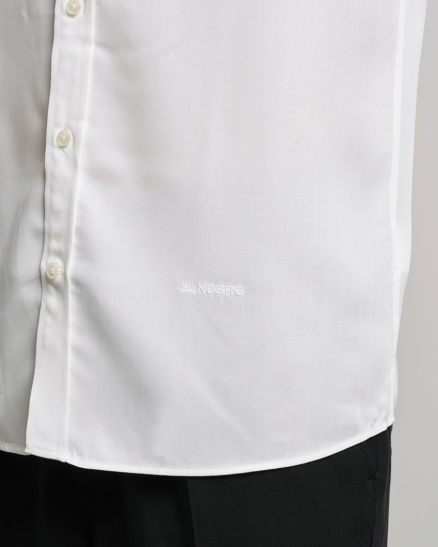 Hombres | Camisas | J.Lindeberg | Slim Fit Tencel Shirt Cloud White