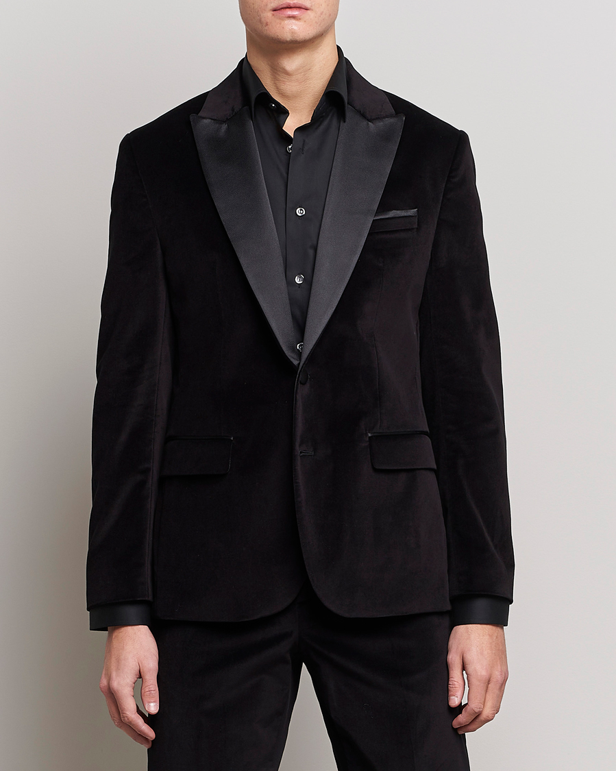 Hombres | Blazers | J.Lindeberg | Lenny Velvet Blazer Black