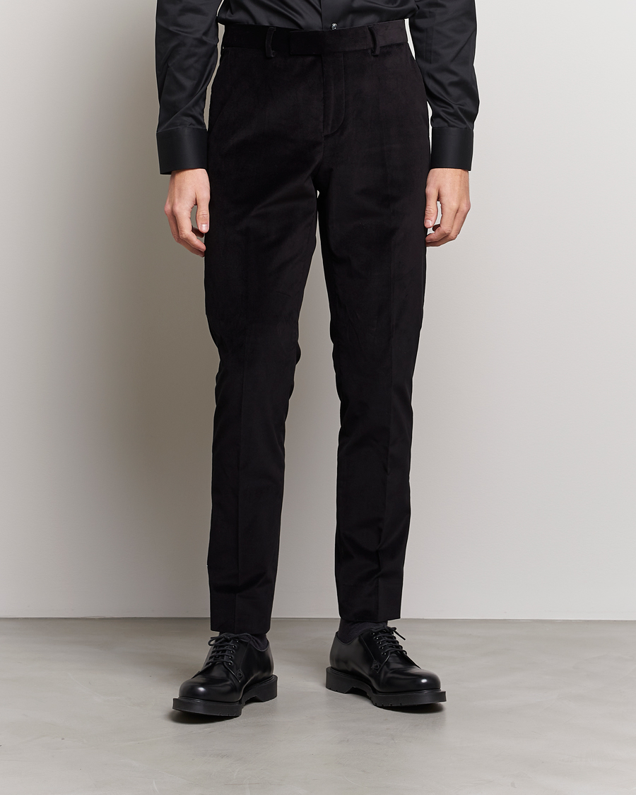 Hombres | Pantalones | J.Lindeberg | Liam Velvet Trousers Black