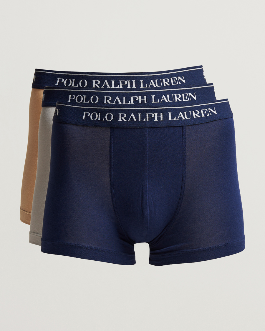 Hombres | Ropa interior y calcetines | Polo Ralph Lauren | 3-Pack Trunk Grey/Navy/Sand