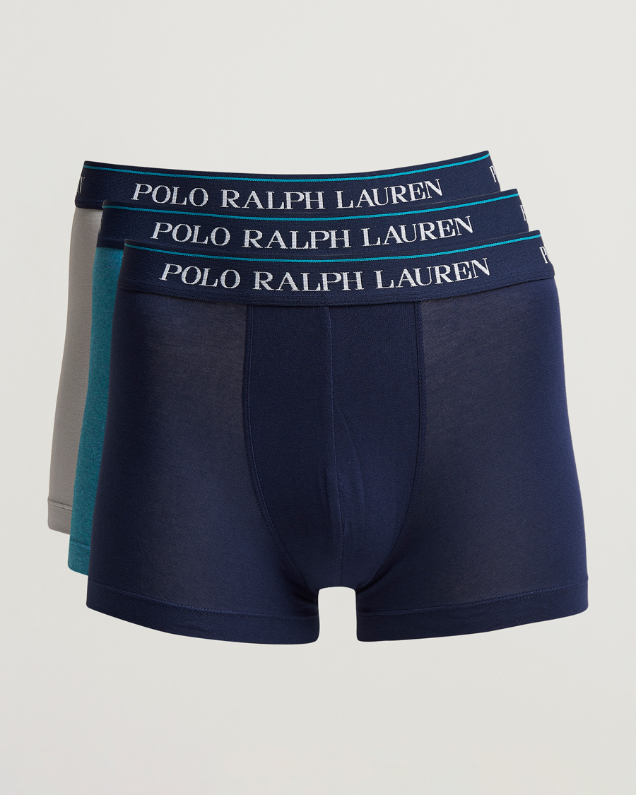 Hombres | Ropa interior y calcetines | Polo Ralph Lauren | 3-Pack Trunk Grey/Peacock/Navy
