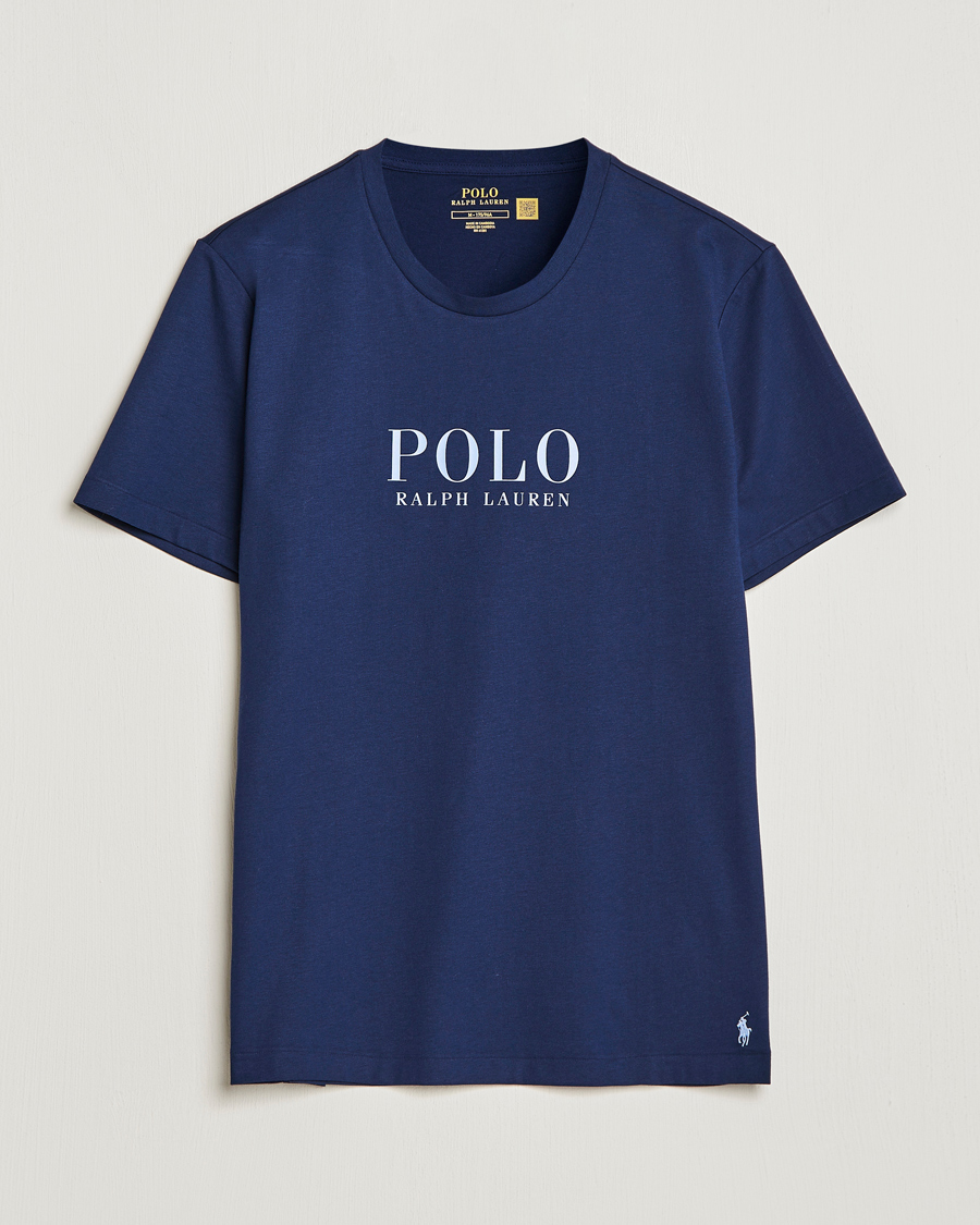Hombres | Camisetas | Polo Ralph Lauren | Cotton Logo Crew Neck T-Shirt Navy