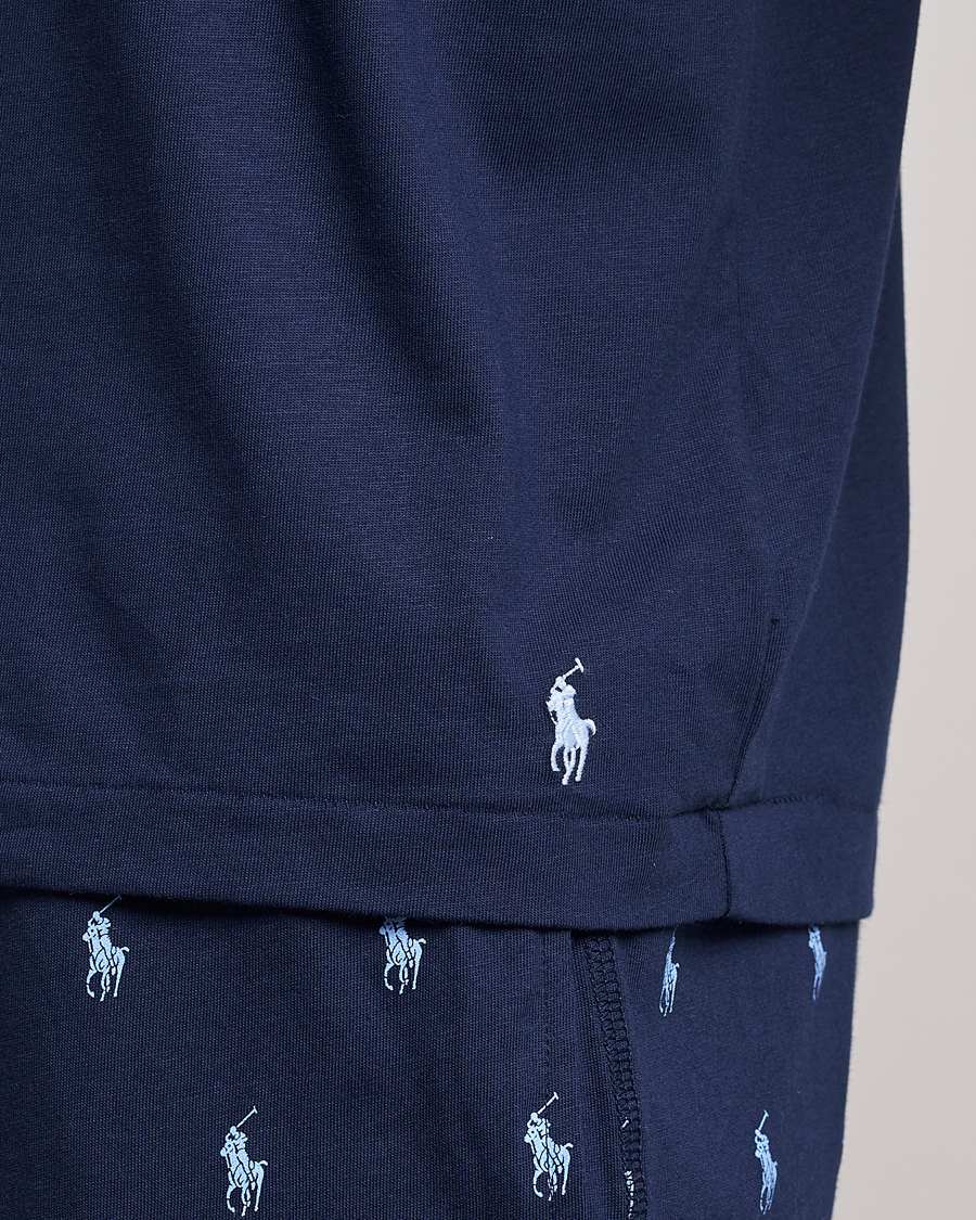 Hombres | Camisetas | Polo Ralph Lauren | Cotton Logo Crew Neck T-Shirt Navy
