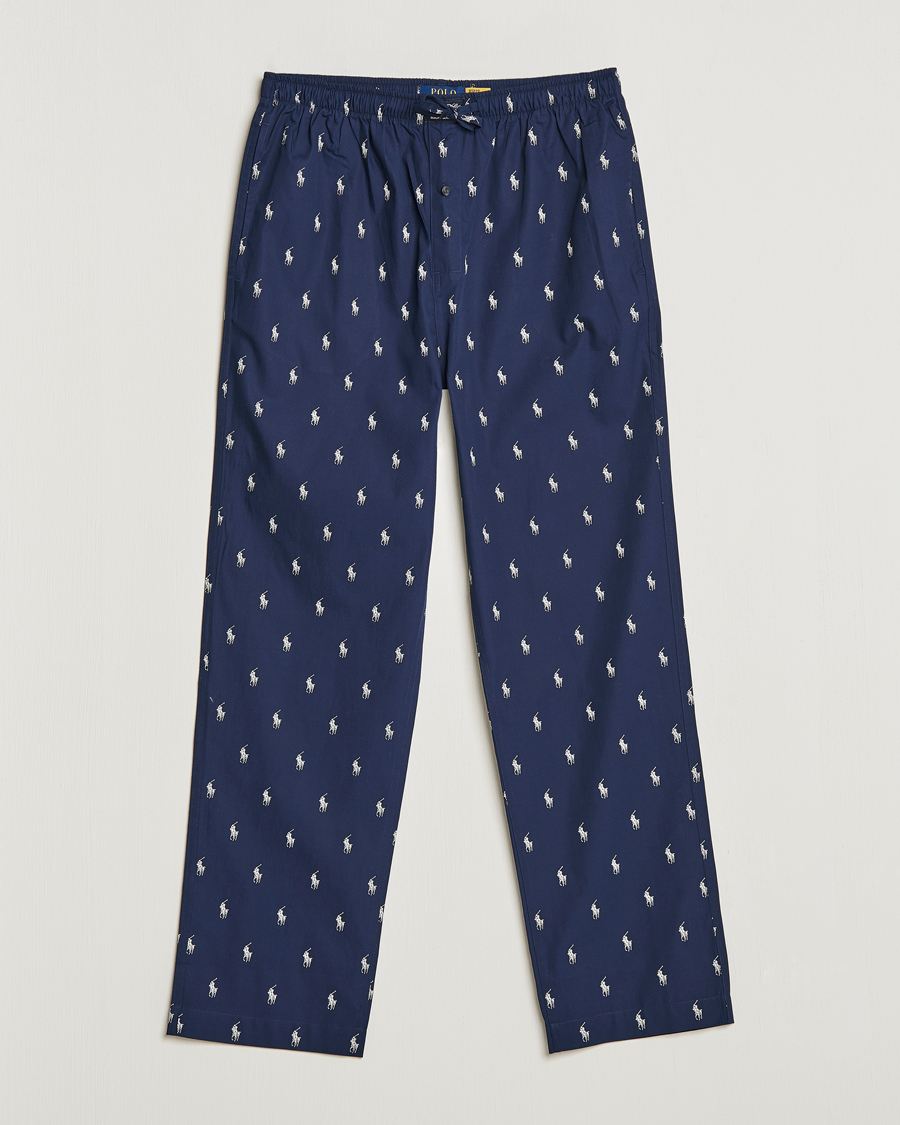 Hombres | Pijamas y batas | Polo Ralph Lauren | Cotton Printed Pony Pyjama Pants Navy