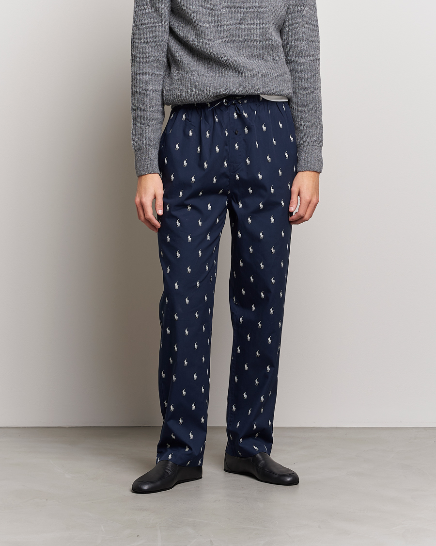 Hombres | Pijamas y batas | Polo Ralph Lauren | Cotton Printed Pony Pyjama Pants Navy