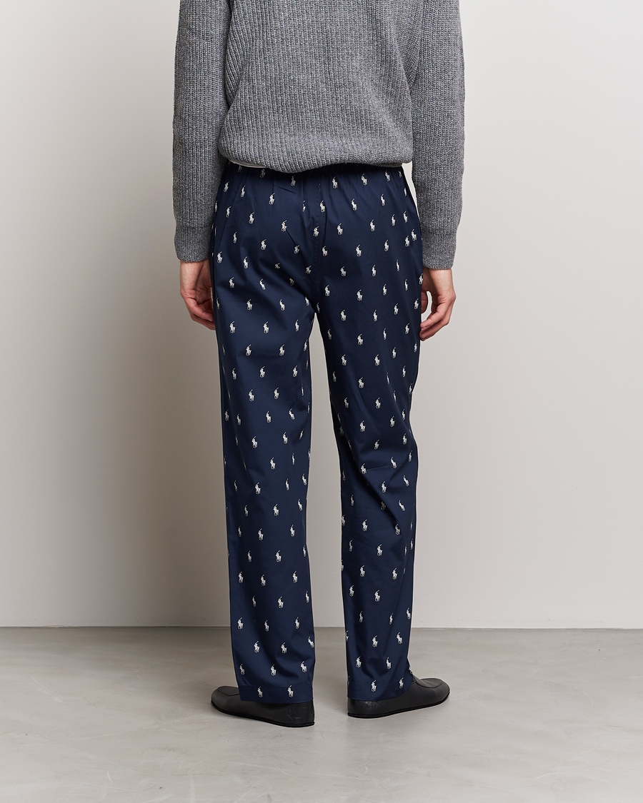 Hombres | Pijamas y batas | Polo Ralph Lauren | Cotton Printed Pony Pyjama Pants Navy
