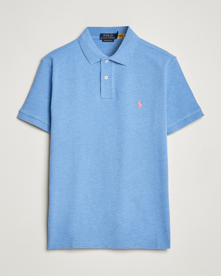 Hombres | Polos | Polo Ralph Lauren | Custom Slim Fit Polo Soft Royal Heather