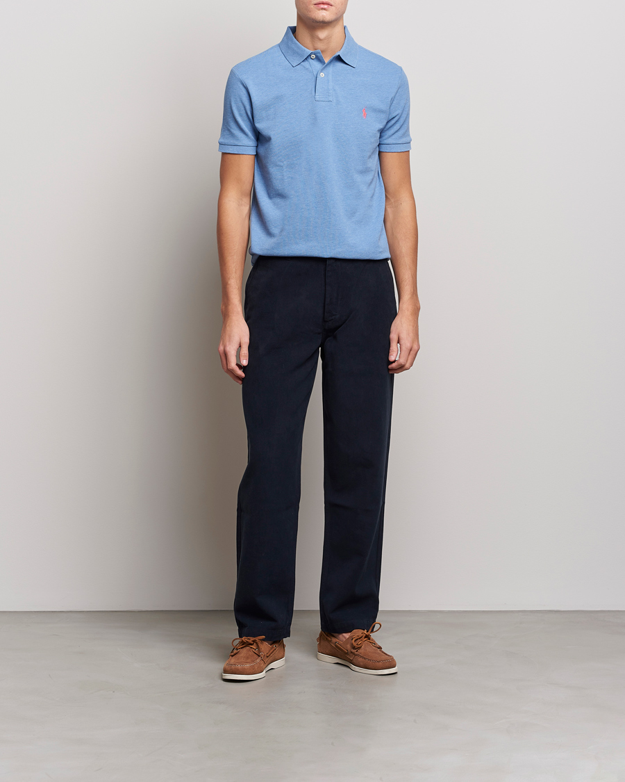 Hombres | Polos | Polo Ralph Lauren | Custom Slim Fit Polo Soft Royal Heather