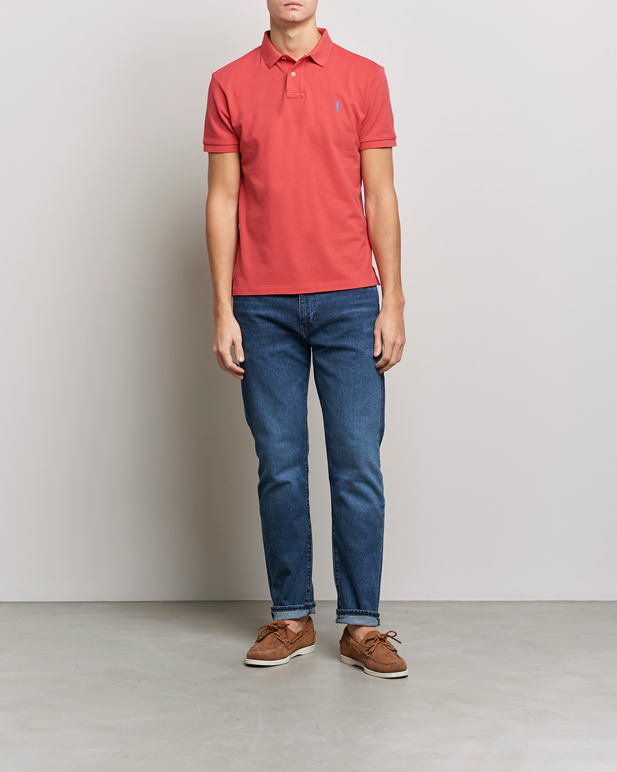 Hombres | Polos | Polo Ralph Lauren | Custom Slim Fit Polo Starboard Red