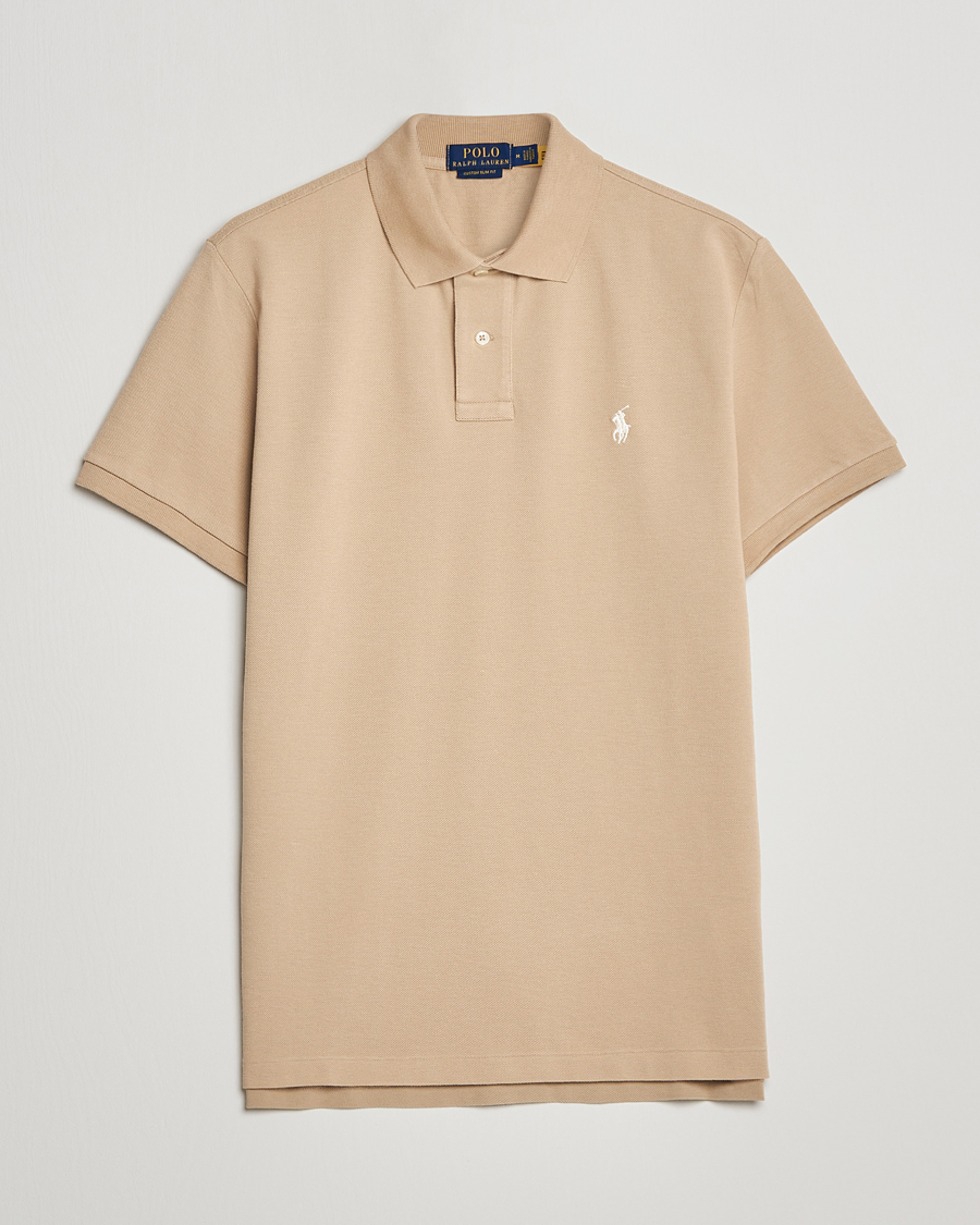 Hombres | Polos | Polo Ralph Lauren | Custom Slim Fit Polo Coastal Beige