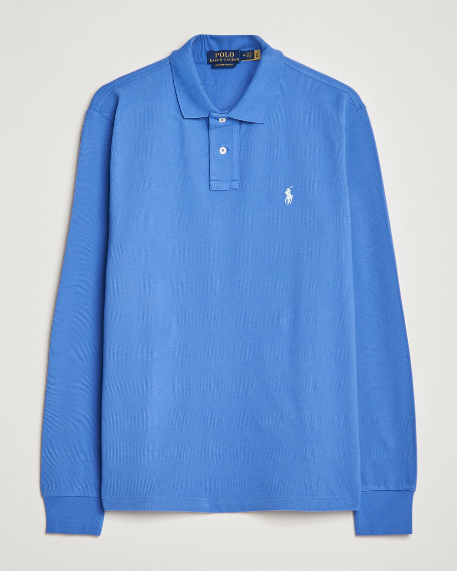 Hombres | Jerséis y prendas de punto | Polo Ralph Lauren | Custom Slim Fit Long Sleeve Polo Maidstone Blue