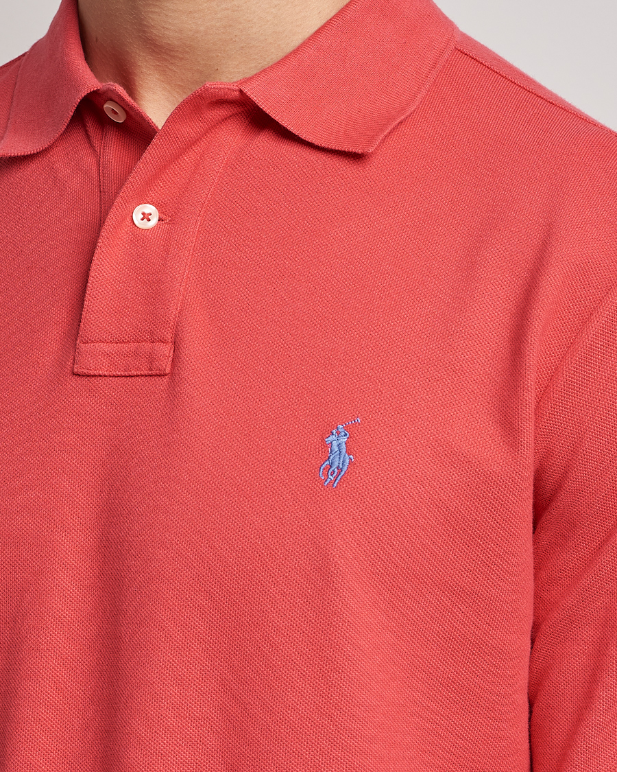 Hombres | Jerséis y prendas de punto | Polo Ralph Lauren | Custom Slim Fit Long Sleeve Polo Starboard Red