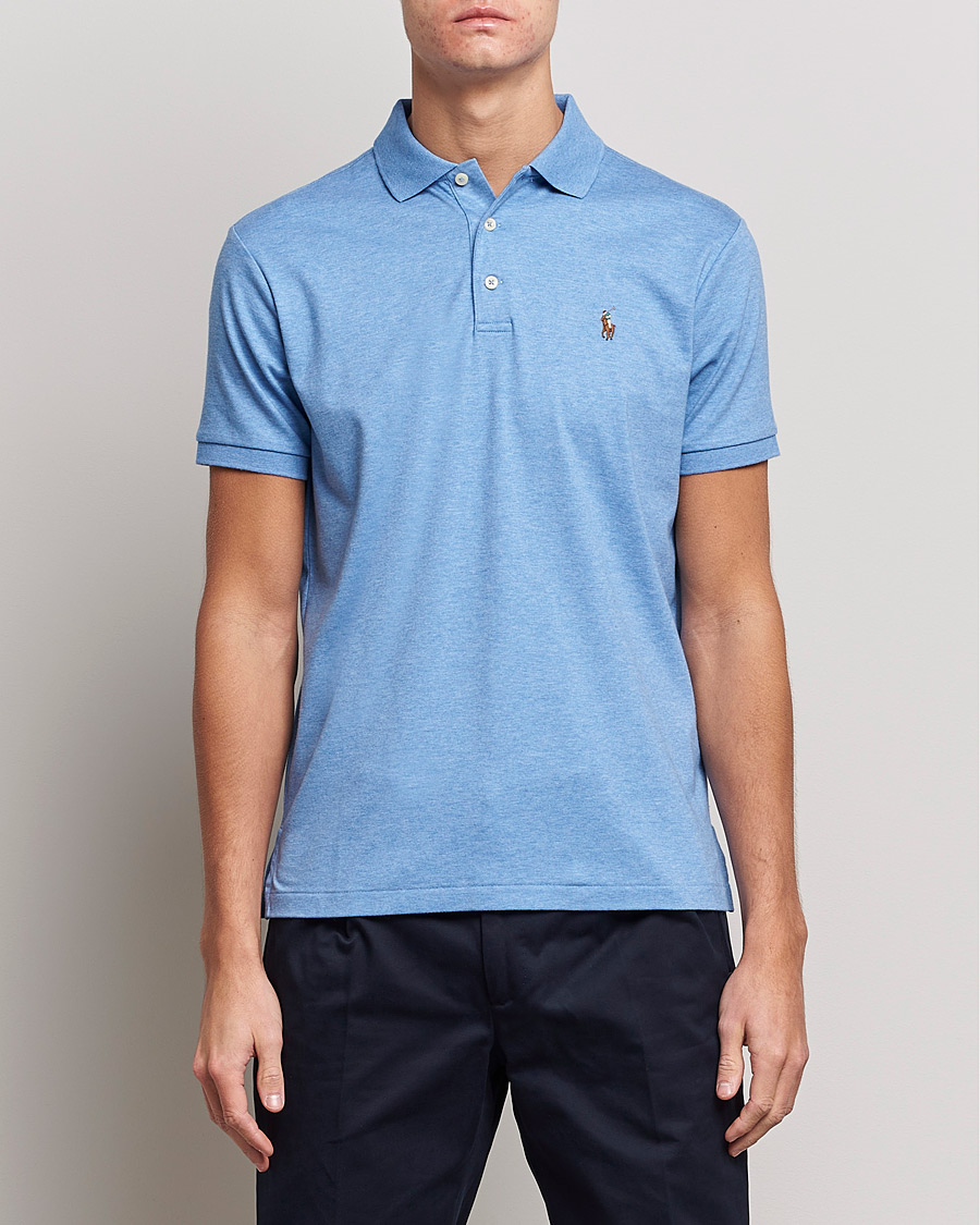 Hombres | Polos | Polo Ralph Lauren | Luxury Pima Cotton Polo Soft Royal Heather