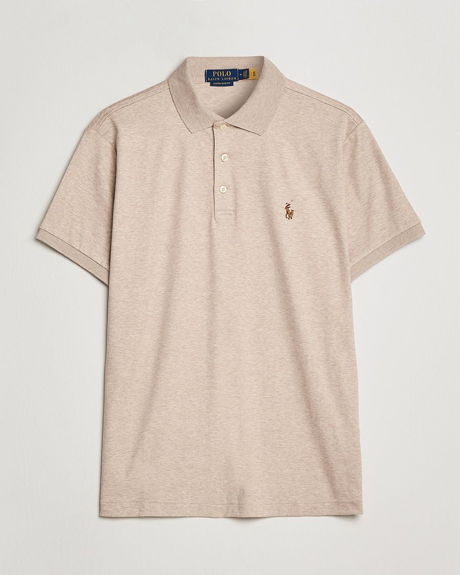 Hombres | Polos | Polo Ralph Lauren | Luxury Pima Cotton Polo Sand Heather