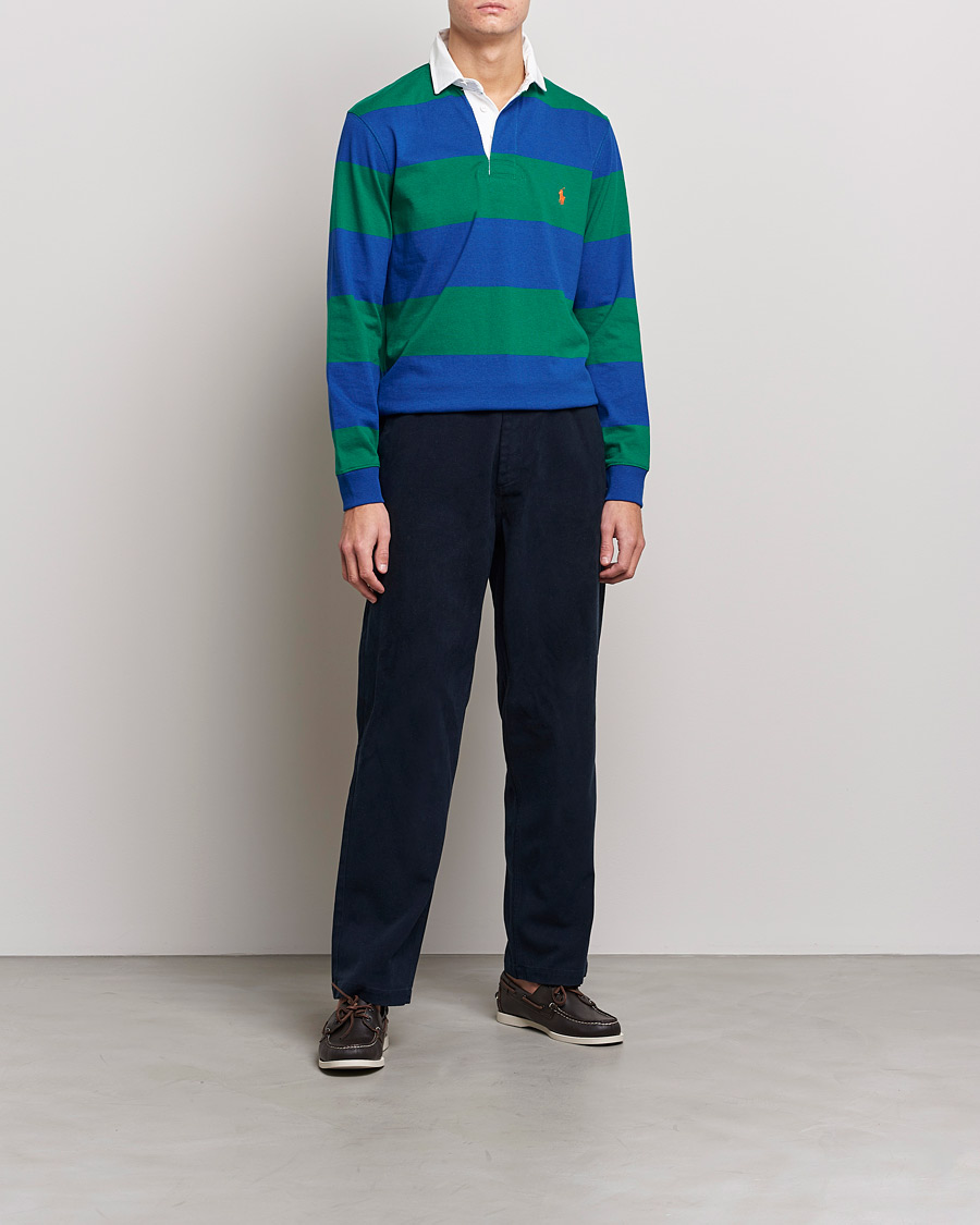 Hombres | Jerséis y prendas de punto | Polo Ralph Lauren | Jersey Striped Rugger Blue/Green