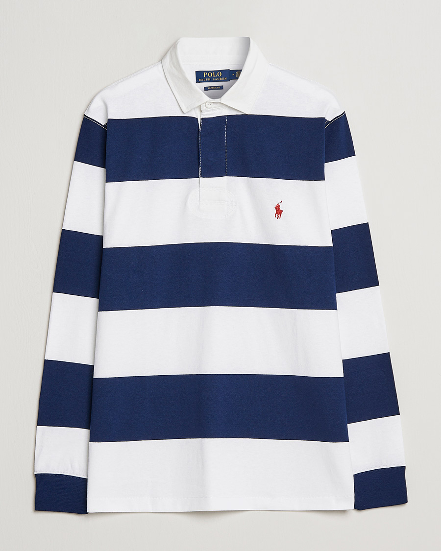 Hombres | Jerséis y prendas de punto | Polo Ralph Lauren | Striped Rugger Navy/White