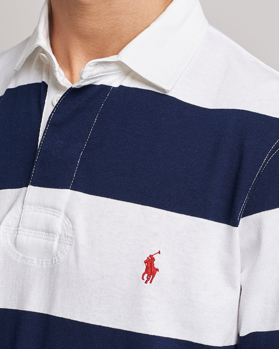 Hombres | Jerséis y prendas de punto | Polo Ralph Lauren | Striped Rugger Navy/White