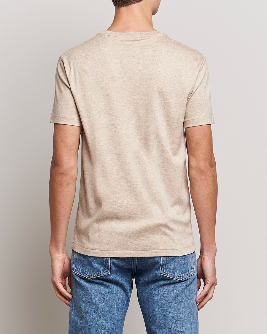 Hombres | Camisetas | Polo Ralph Lauren | Luxury Pima Cotton Crew Neck T-Shirt Sand Heather