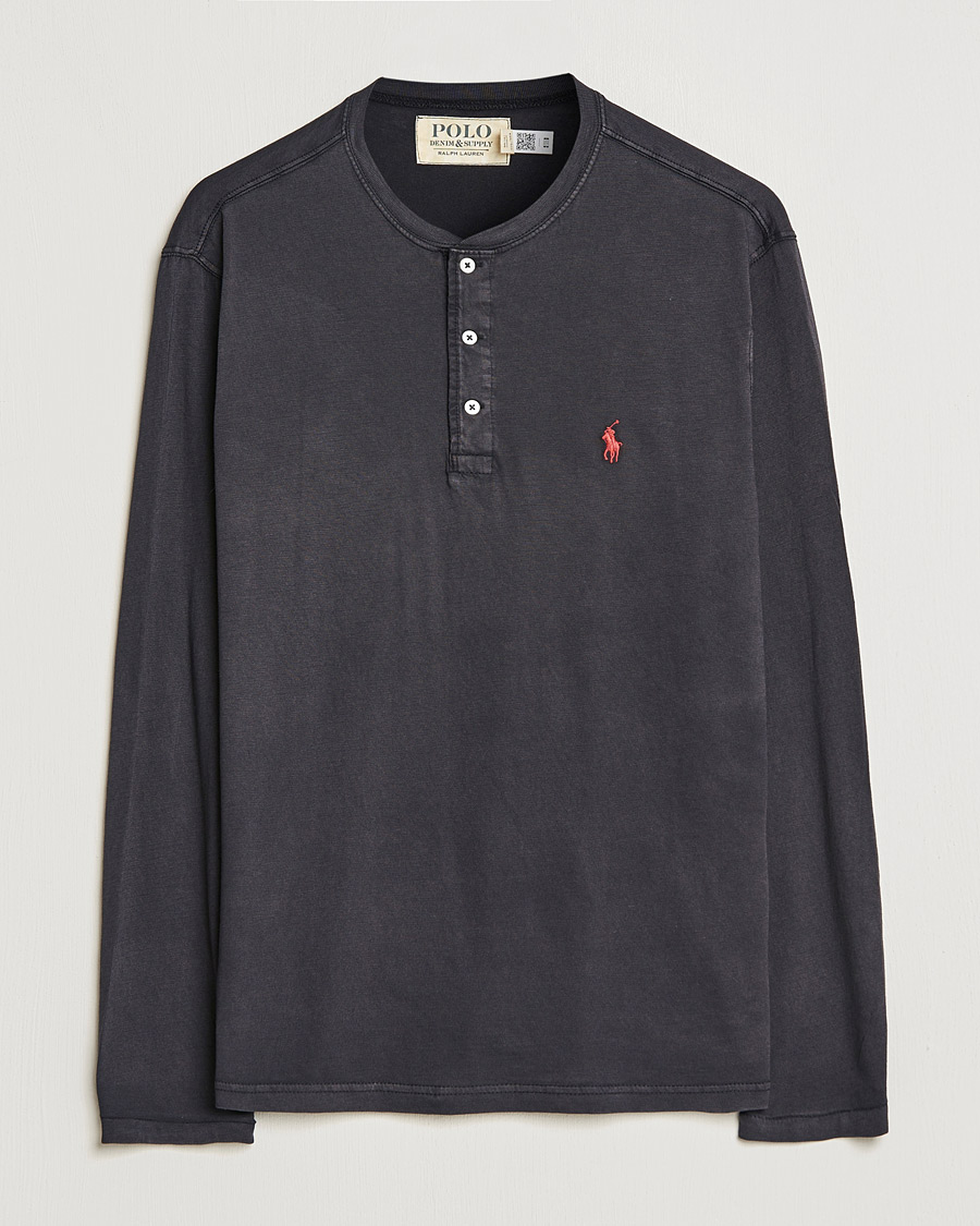 Hombres | Jerséis y prendas de punto | Polo Ralph Lauren | Slub Jersey Henley Black