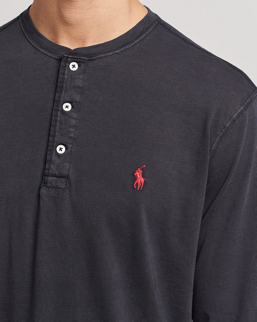 Hombres | Jerséis y prendas de punto | Polo Ralph Lauren | Slub Jersey Henley Black
