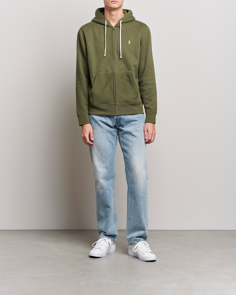 Hombres | Jerséis y prendas de punto | Polo Ralph Lauren | Fleece Full-Zip Hoodie Dark Sage